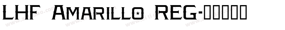LHF Amarillo REG字体转换